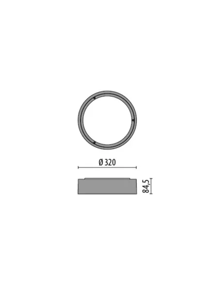 Leistung in der Beleuchtung 303063 Drop 28 LED 16 W SMD 3000 K weiß